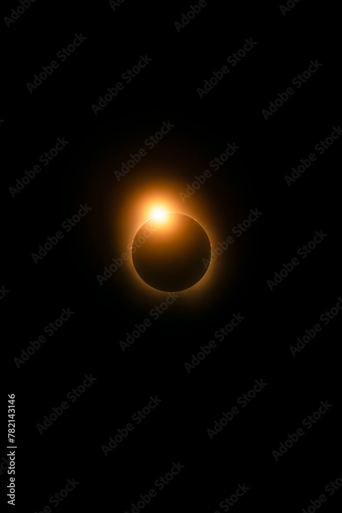 The diamond ring phenomenon moments before totality in the total solar eclipse of 2024. Seen from Quebec Canada The diamond ring phenomenon moments before totality in the total solar eclipse of 2024. Seen from Quebec Canada