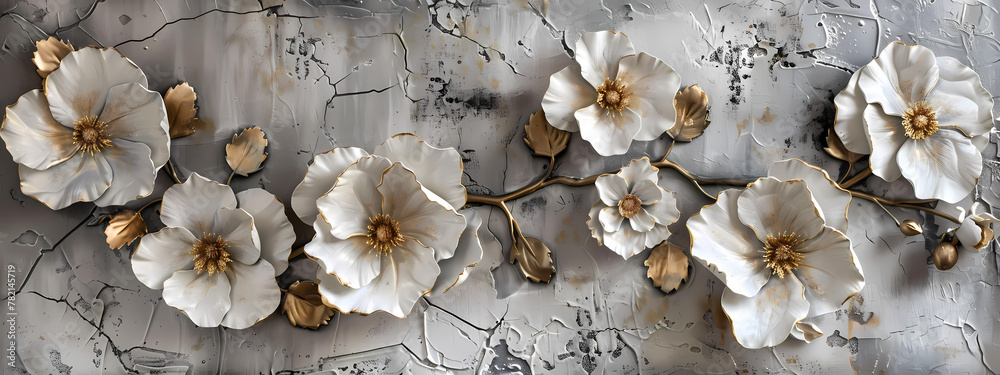 Fototapeta premium Serenity in Stone: The Unlikely Garden