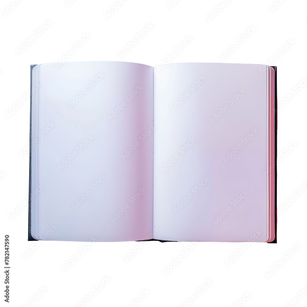 An open book with a pink cover on a Transparent Background An open book with a pink cover on a Transparent Background