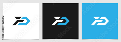 Initial DF FD Modern Logo Vector , Branding Letter Logo