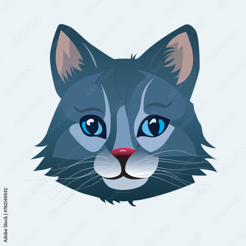 A vector portrayal of the graceful cat, meticulously crafted with Adobe Illustrator. Add feline elegance to your designs with customizable realism, perfect for cat lovers and designers alike