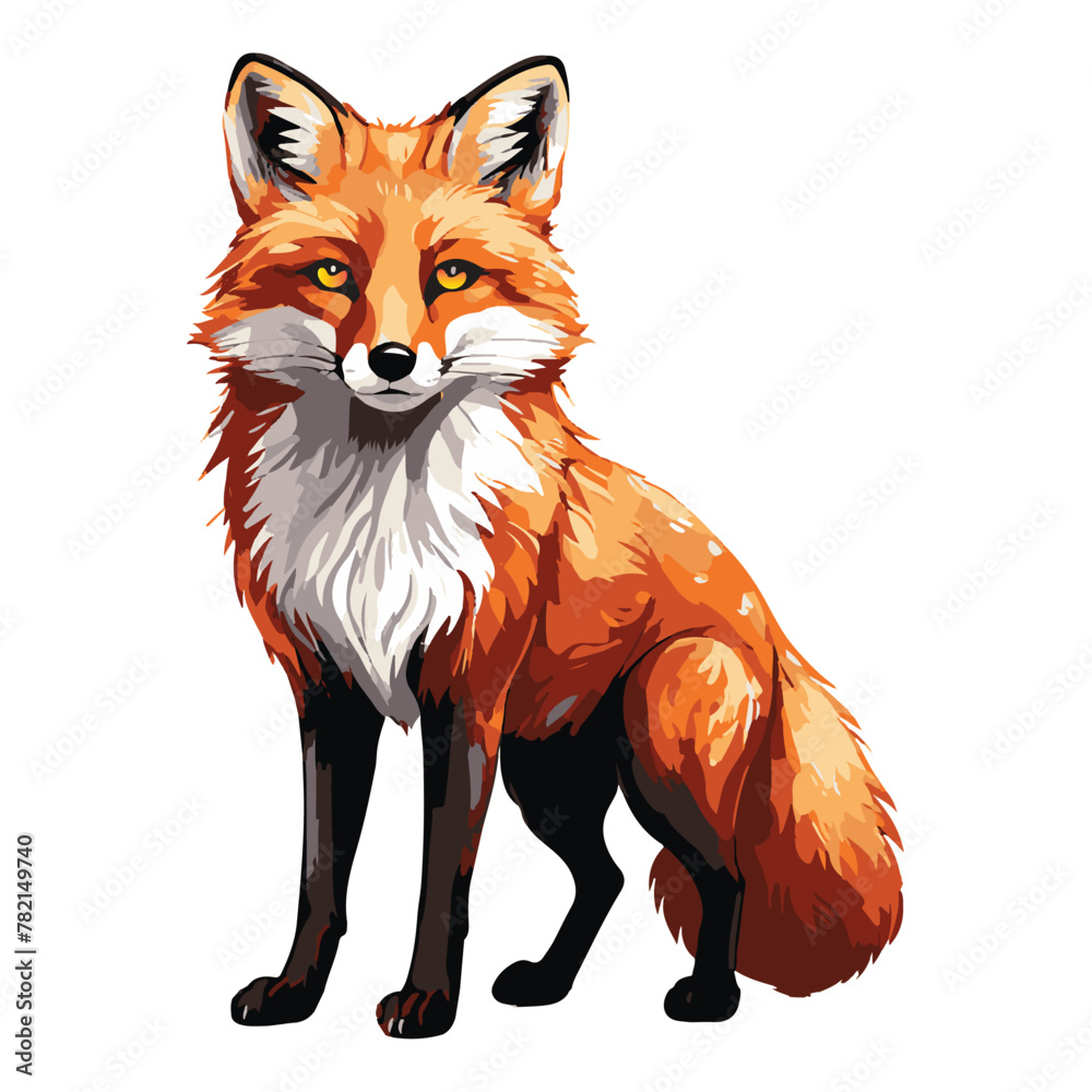 Experience the captivating allure of foxes with our meticulously crafted editable vector realism art, brought to life using Adobe Illustrator. Elevate your designs with untamed elegance today