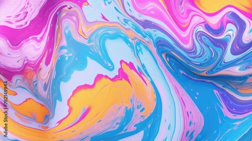 Colorful marble background with liquid abstract pattern