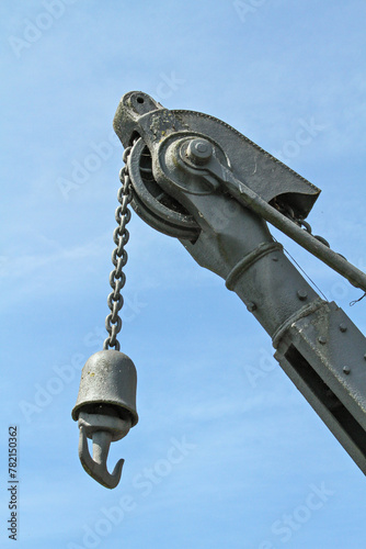 Crane hook on a chain