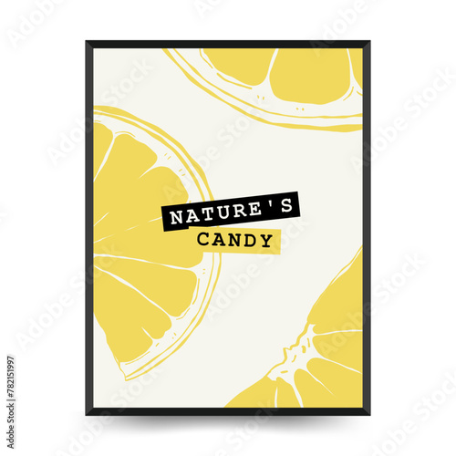 Abstract fruits posters template. Modern trendy Matisse minimal style. Exotic Healthy Food. Hand drawn design for wallpaper, wall decor, print, postcard, cover, template, banner.