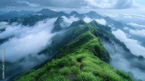 Greenery mountains, the tranquility of high altitudes