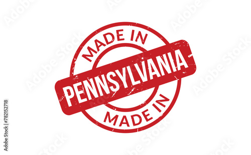 Made In Pennsylvania Rubber Stamp
