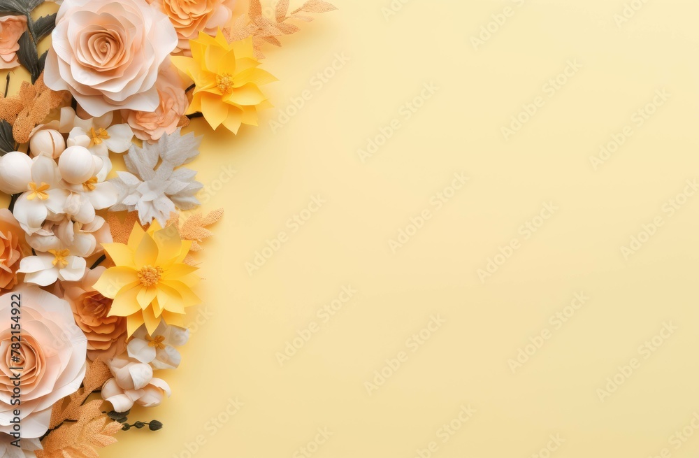 Sunshine Floral Invitation Backgrounds - Perfect for Spring & Summer Events and Notices