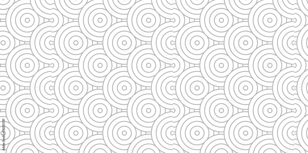 Abstract Minimal overlapping diamond geometric waves spiral abstract circle wave line. gray seamless tile stripe geometric create retro square line backdrop pattern background.