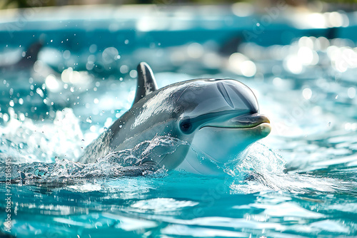 Dolphin in dolphinarium