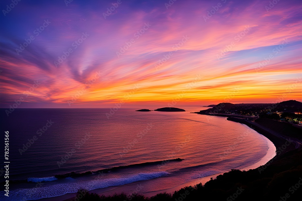 Obraz premium sunset and seaside