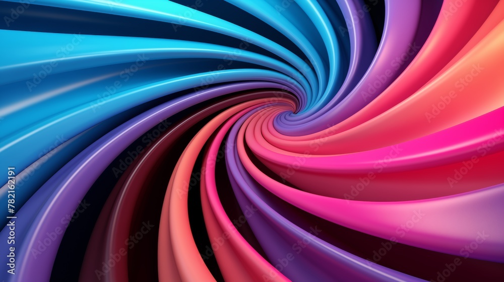 Bold Hypnotic Swirl created with Generative AI Technology, ai, generative