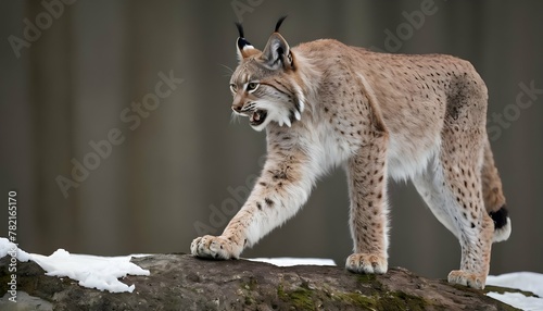 A-Lynx-With-Its-Paw-Raised-Ready-To-Strike-At-Its- 3 © pratamapick2