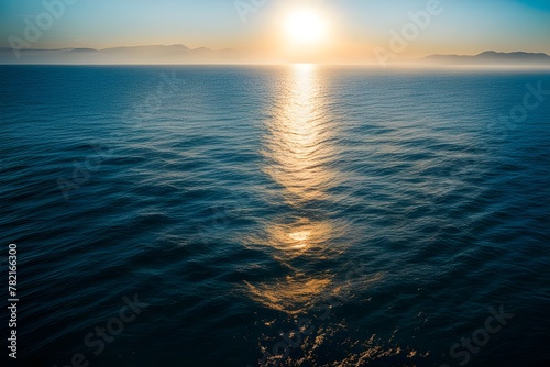 sea with sun reflections