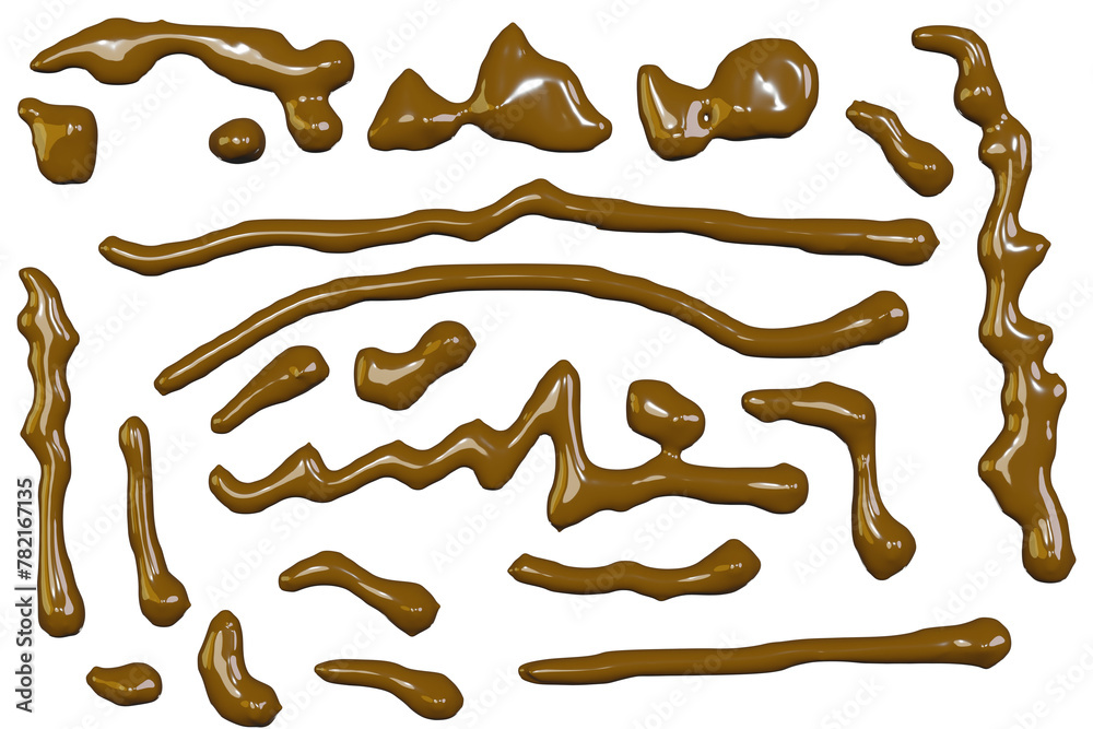 3d render of chocolate liquid drips and droplet for gourmet packaging design in png transparent background. 3d render of chocolate liquid drips and droplet for gourmet packaging design in png transparent background.