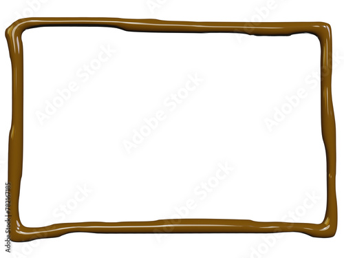 3d render of chocolate liquid drips and droplet for gourmet packaging design in png transparent background.