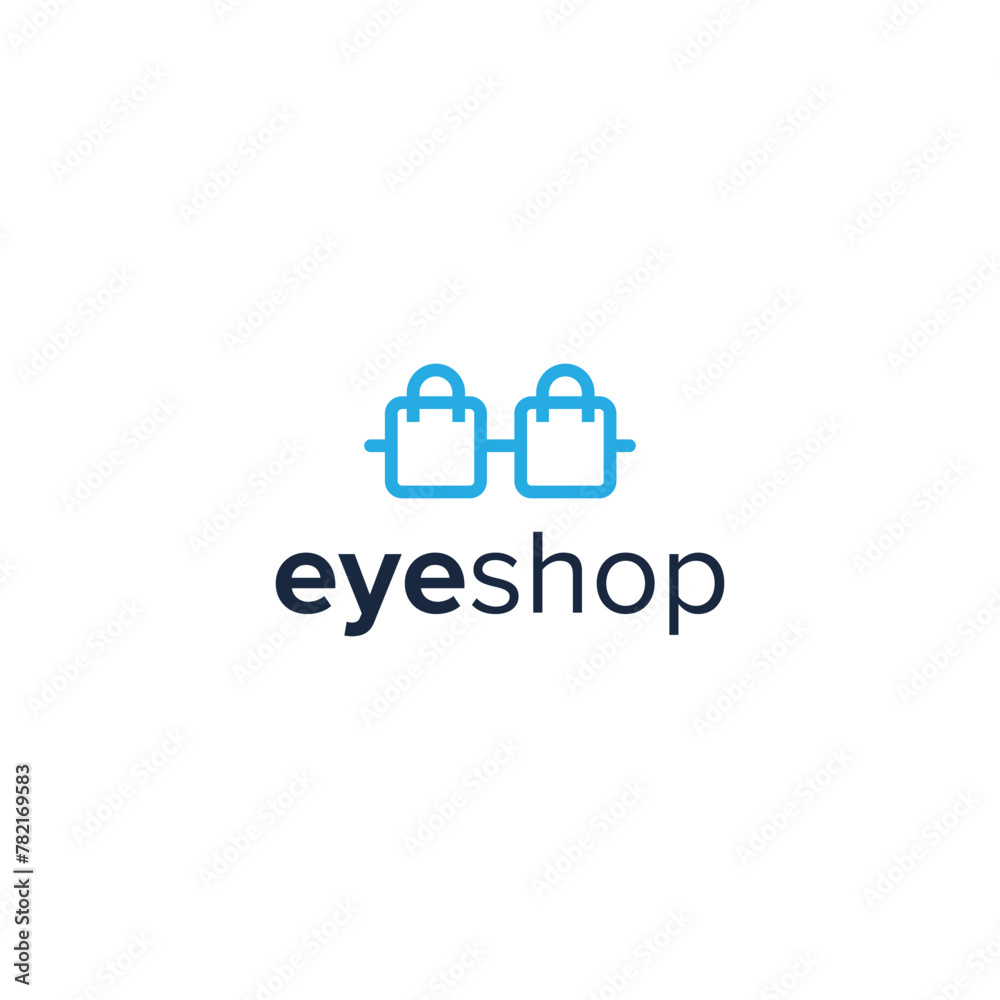 eye shop monogram simple sleek creative unique modern logo design
