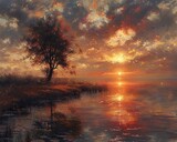 'Good morning' in galleries of sunrise landscapes, peaceful dawns