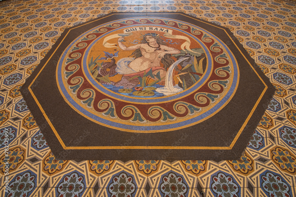 Mosaik im Boden