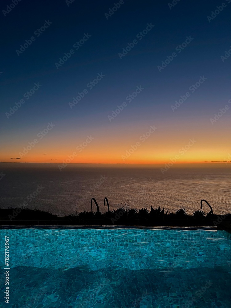 sunset on the beach