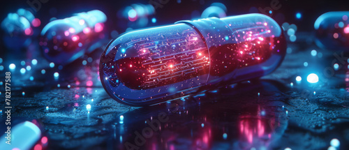 Next-generation healthcare: Innovative glowing pills with nano-circuits, set for revolutionizing medicine