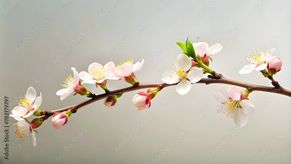 watercolor illustration of a tree with cherry blossom, flowers and branches spring background, flowers and leaves on white background. watercolor illustration of a tree with cherry blossom, flowers and branches spring background, flowers and leaves on white background.