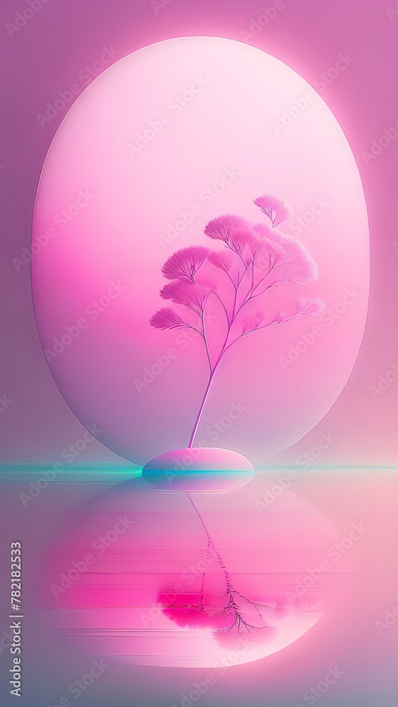 Fototapeta premium simply pink floral background