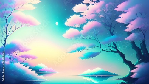 Whispers of Dawn  Serene Pastel Landscapes at Twilight