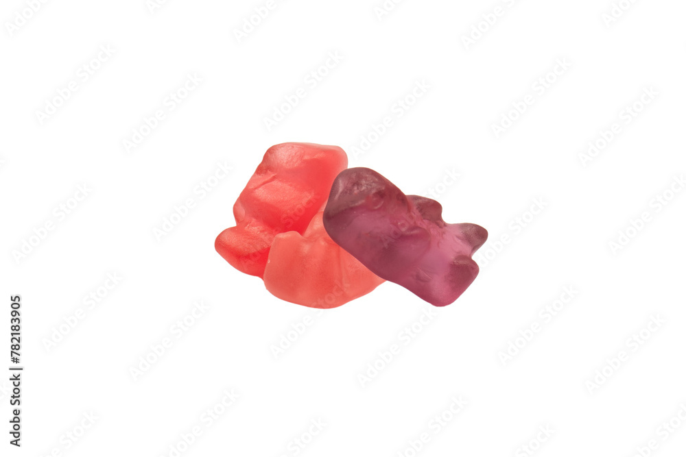Jelly sweats bears isolated on white background. Jelly sweats bears isolated on white background.