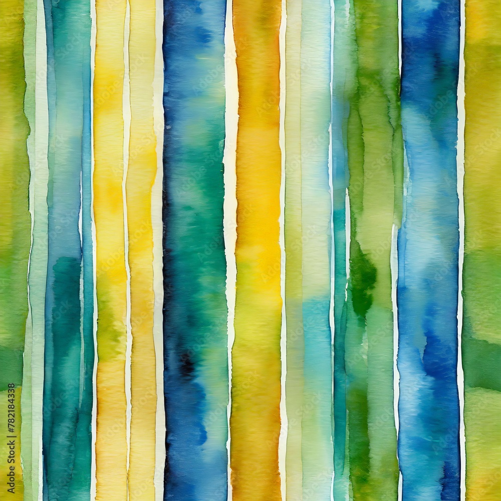 Rhythmic Harmony: A Dance of Watercolor Stripes