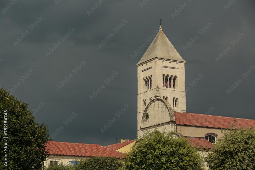 City of Zadar, historic architecture in Croatia, northern Dalmatia region