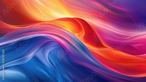 Creative Background With Dynamic Effect. For Your Design Wallpapers Presentation. Colorful,abstract colorful wavy lines on dark background. 3d rendering