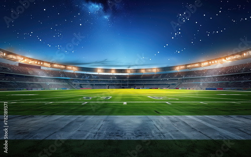 football field created with Generative AI tecnology.