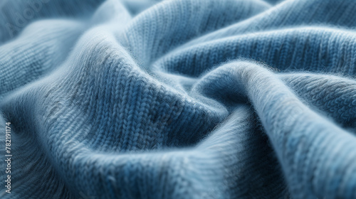 Blue cashmere texture photo