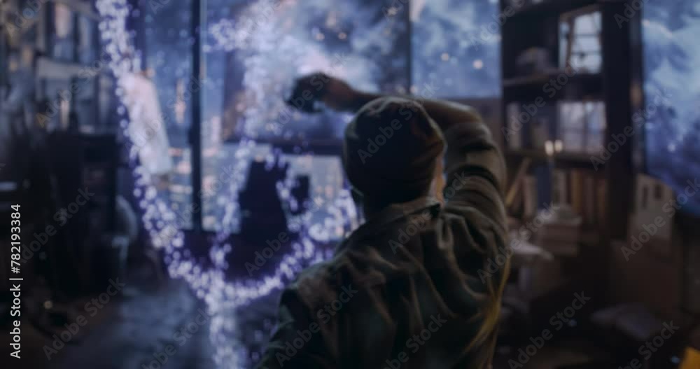 A Man Is Standing In Front Of A Window With A View Of The City Workshop Photorealism Augmented Reality A Man Is Standing In Front Of A Window With A View Of The City Workshop Photorealism Augmented Reality