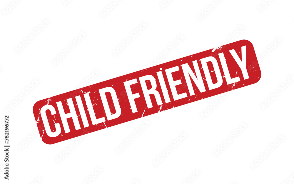Fototapeta premium Child Friendly rubber grunge stamp seal vector