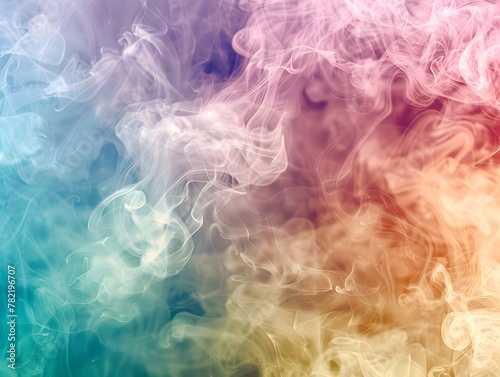 Mixed smoke , pastel colors , colorful distribution, background