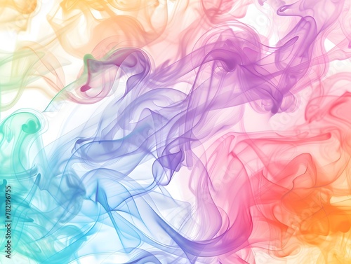 Mixed smoke , pastel colors , colorful distribution, background