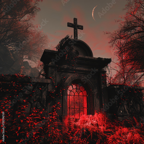Christianity Music Album Movie Poster T-Shirt Cover Horror Printable 3D Render