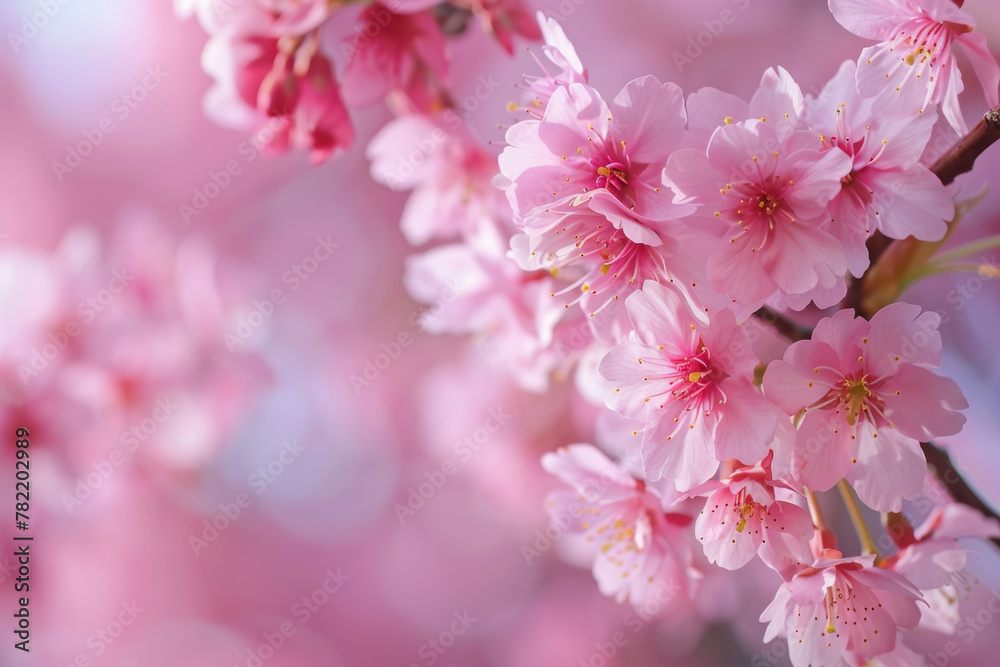 Vibrant Cherry Blossoms in Full Bloom