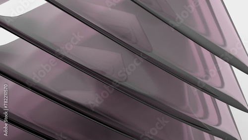 Abstract glass shape background with  reflection, 4k beautiful wallpaper