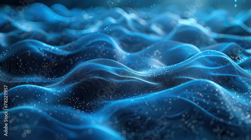 Computer Generated Image of Water Waves © easybanana