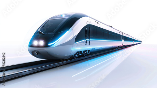 Modern High Speed Train on Track