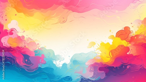Colorful abstract background with vibrant swirls and liquid wave design