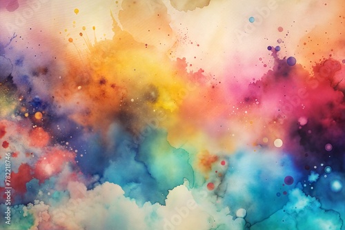 Abstract background image of flicking watercolor paint