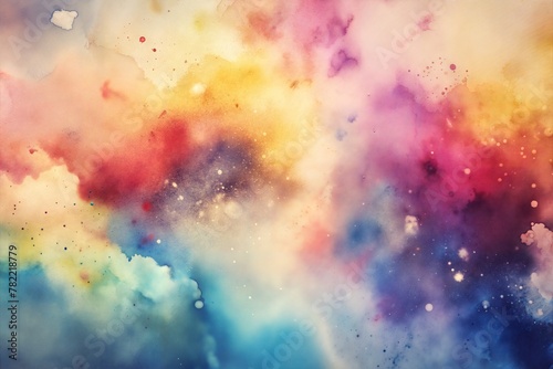Abstract background image of flicking watercolor paint © linen