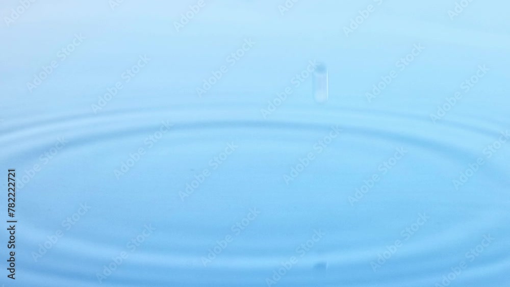Water drops falling and creating water waves. bubbles and texture of clear water drops. Concept of refreshment, aesthetics of product, health, wellness, hydration Water drops falling and creating water waves. bubbles and texture of clear water drops. Concept of refreshment, aesthetics of product, health, wellness, hydration