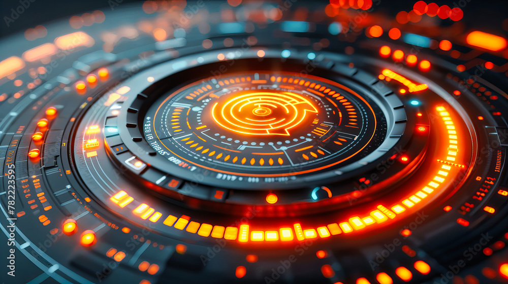 Digital Futuristic Interface, Technology and Science Concept, Abstract Modern Design Illustration Digital Futuristic Interface, Technology and Science Concept, Abstract Modern Design Illustration