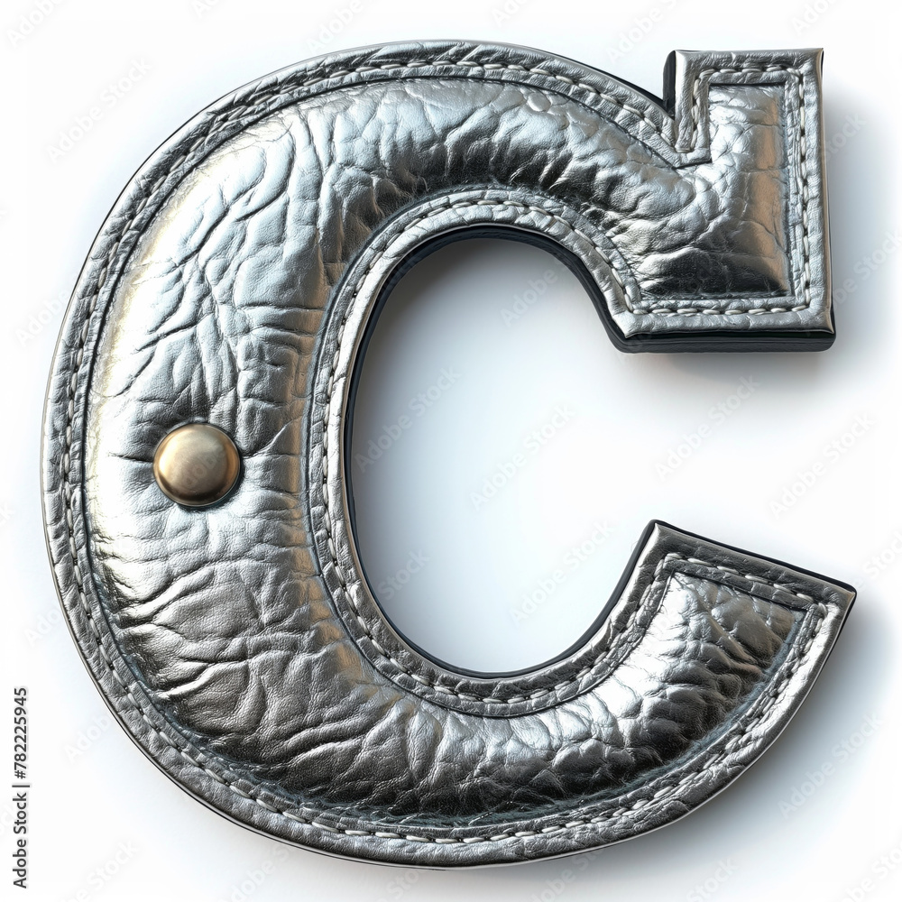Buchstabe aus Leder mit Metallic-Effekt
Buchstabe aus Leder mit Metallic-Effekt
