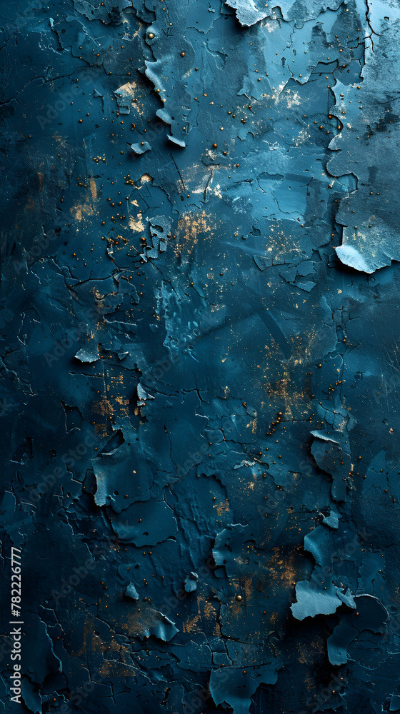 Background grain texture blue paint wall Beautiful abstract grunge decorative navy blue dark wallpaper ,dark blue texture old painted wall close up gradient grunge background with space for design ton